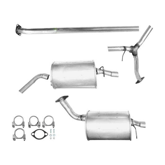 Kia Optima 2.4L 2011-2013 (Fabrication coréenne uniquement) Silencieux latéraux avec collecteur en Y