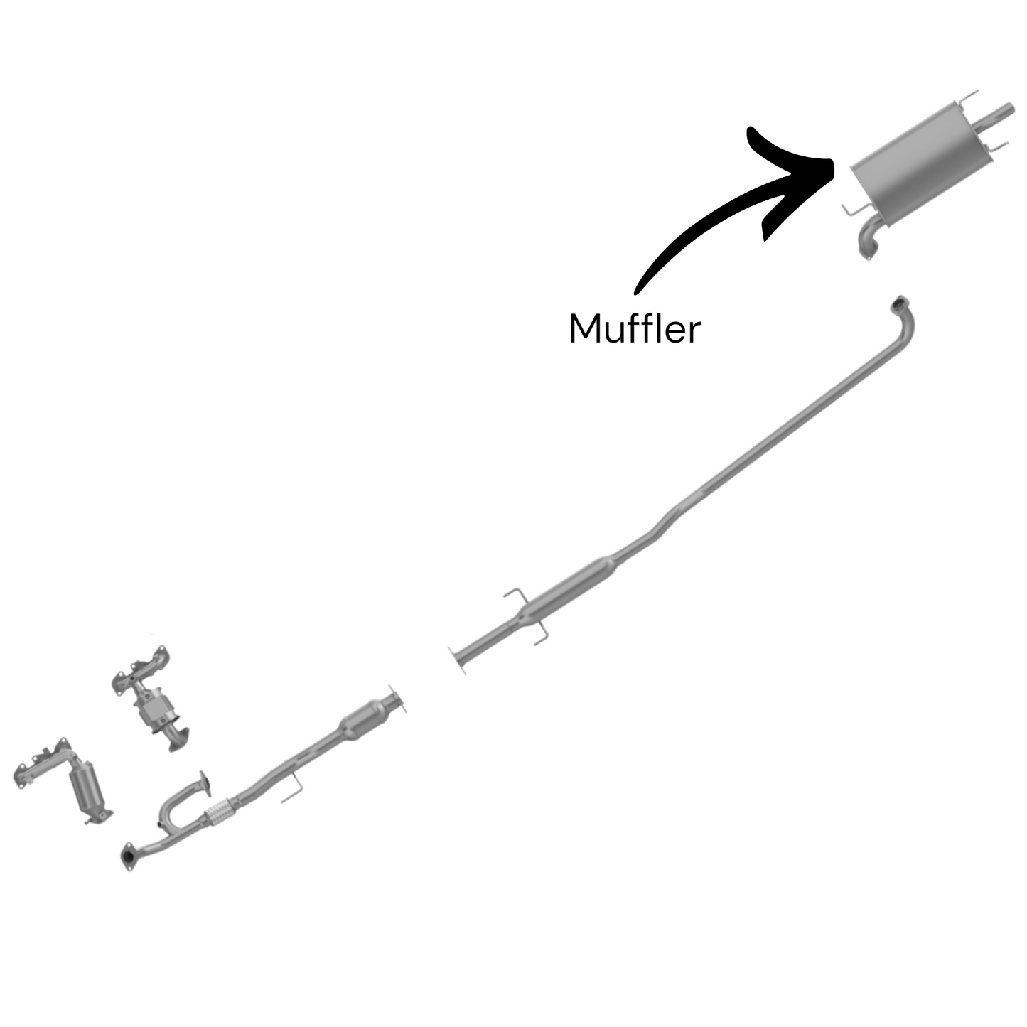 Lexus ES330 3.3L (2004-2006) Muffler