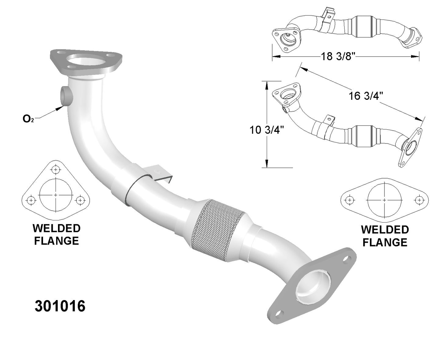 Fits 2001 2002 Kia Rio 1.5L V4 Front Flex Pipe