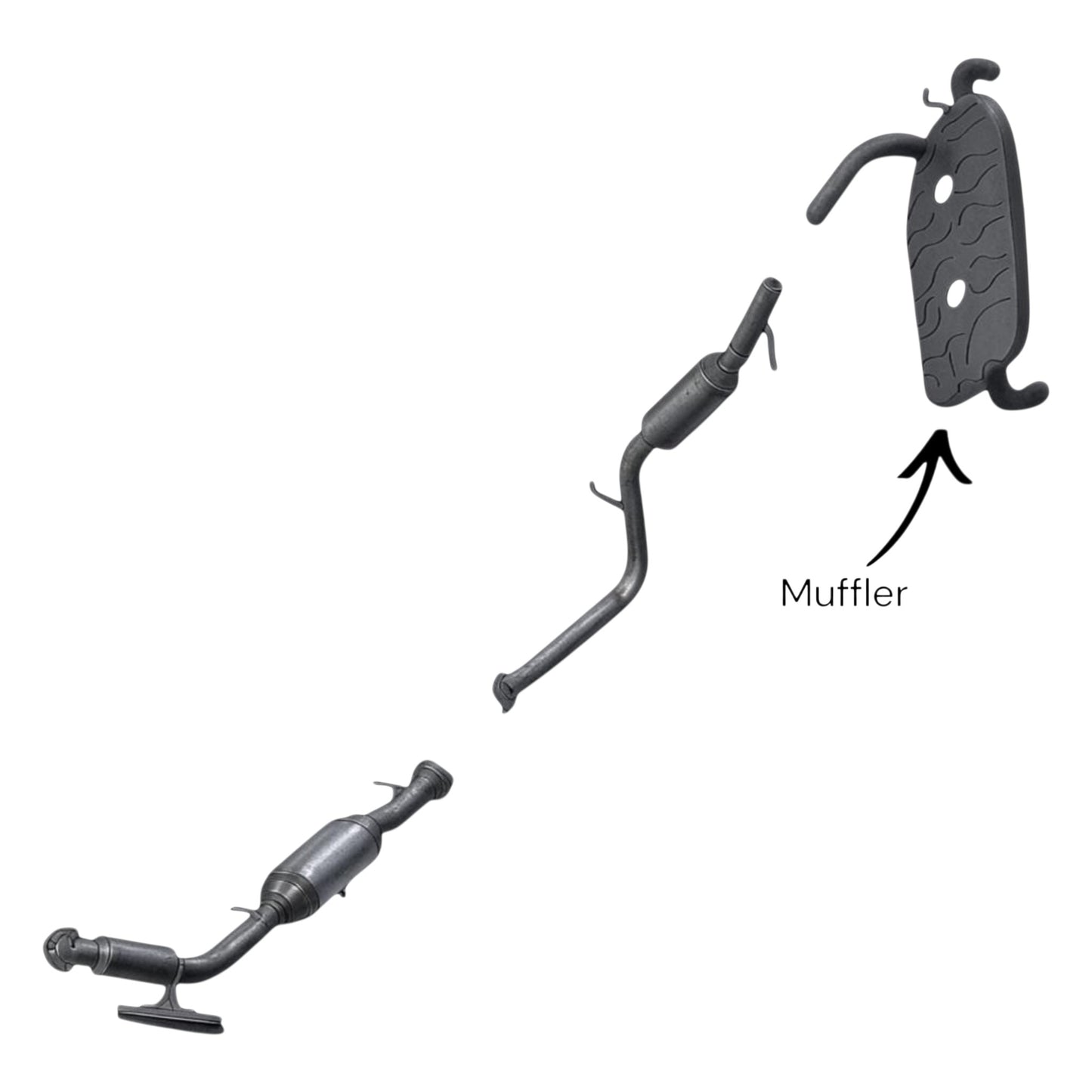 Volvo C70 2.5L (2006-2013) (Turbo) (FWD) Muffler