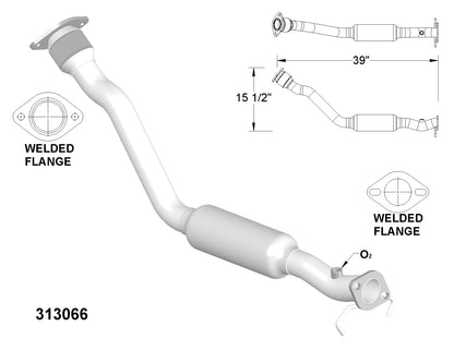 Fits 1997 To 2003 Pontiac Grand Prix 3.1L V6 Catalytic Converter With Flex