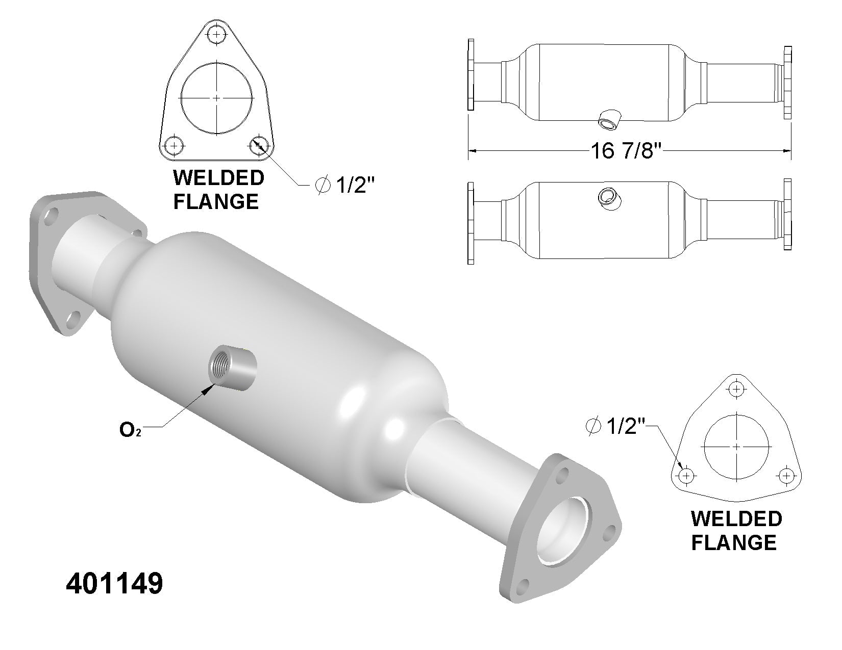 Acura TL 3.2L 1999-2003 Catalytic Converter