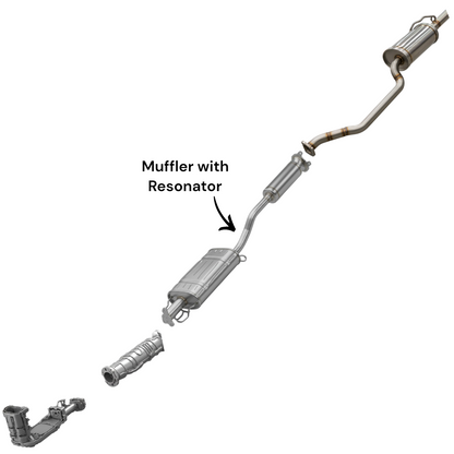 Isuzu Oasis 2.2L (1996-1997) Muffler with Resonator