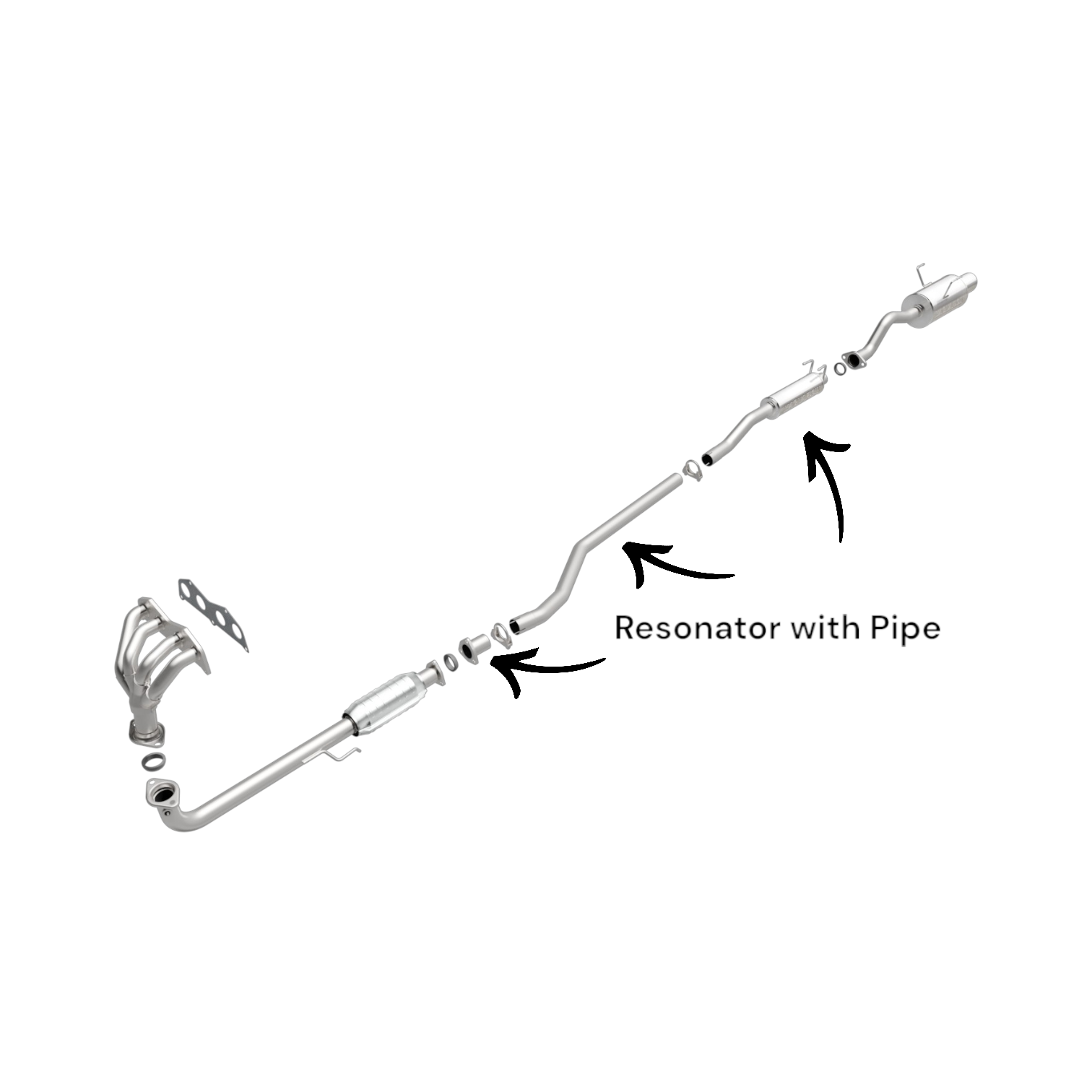 Honda Civic 1.7L (2001-2005) Resonator for (EX, GX, HX models)