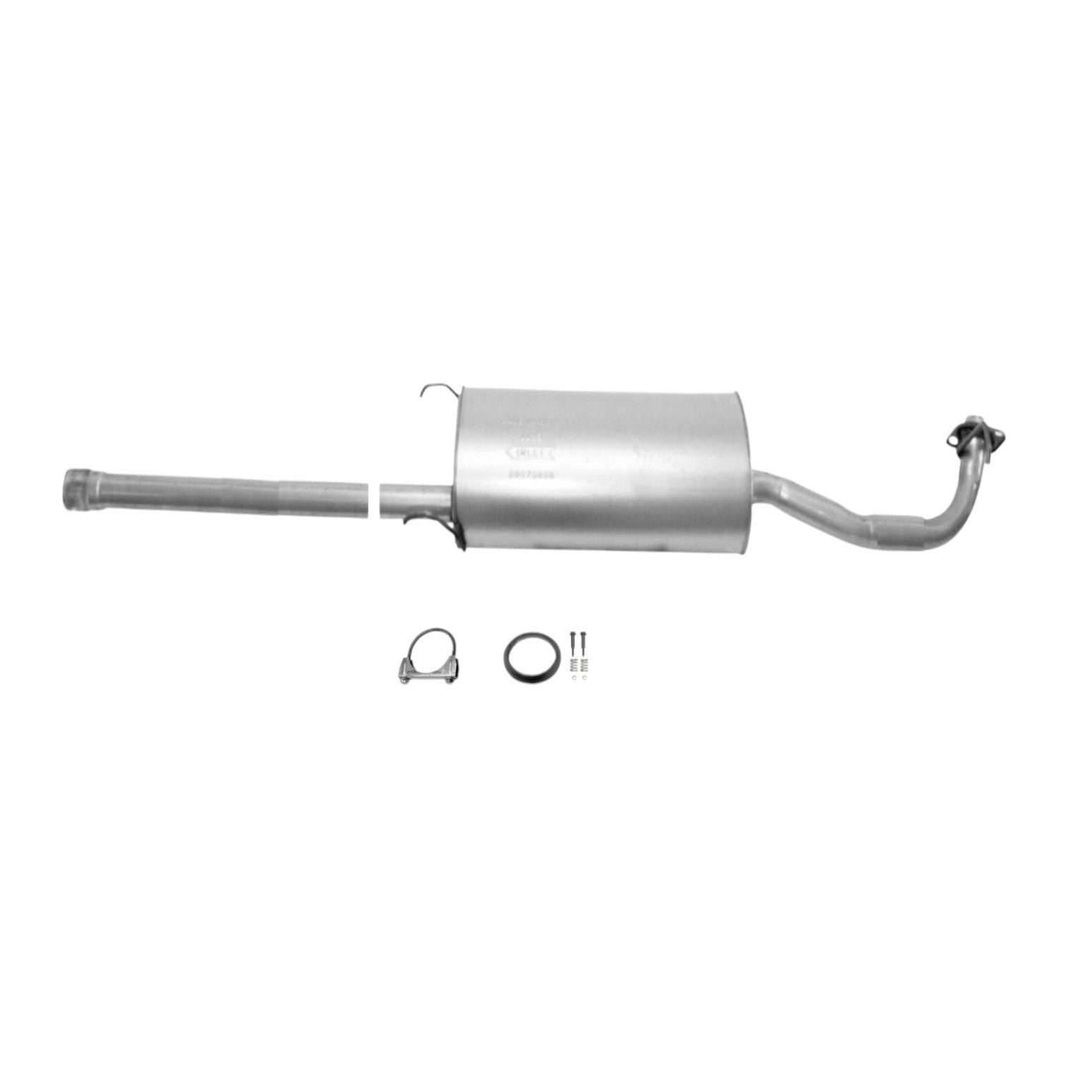 Toyota Highlander 2.4L (2004-2007) V4 & Toyota Highlander 3.3L (2004-2007) V6 & Toyota Highlander 3.5L (2008-2013) V6 Rear Muffler