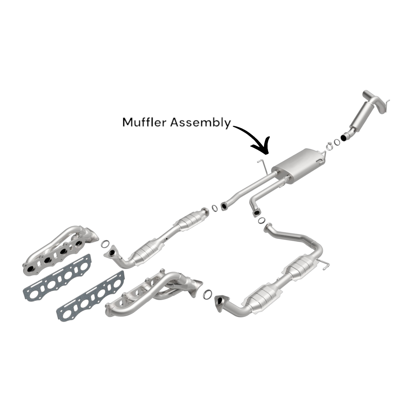 Toyota Tundra 4.0L (2007-2011) & Toyota Tundra 4.7L (2007-2009) Muffler Assembly