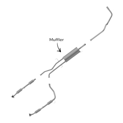 Toyota Tundra 4.7L (2007-2009) (145.7"WB) Muffler