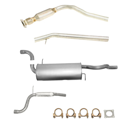 Volkswagen Routan 3.8L (2009-2010) Catalytic Converter with Flex, Middle Muffler and Resonator