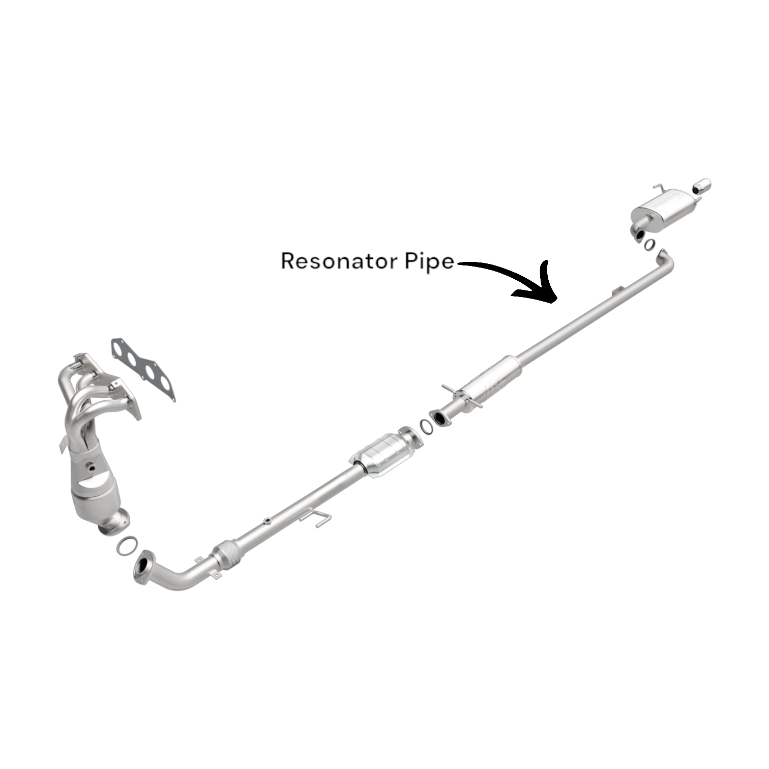 47847 - Toyota Camry 2.4L (2003-2006) Resonator Pipe (FOR FEDERAL EMISSION ONLY)