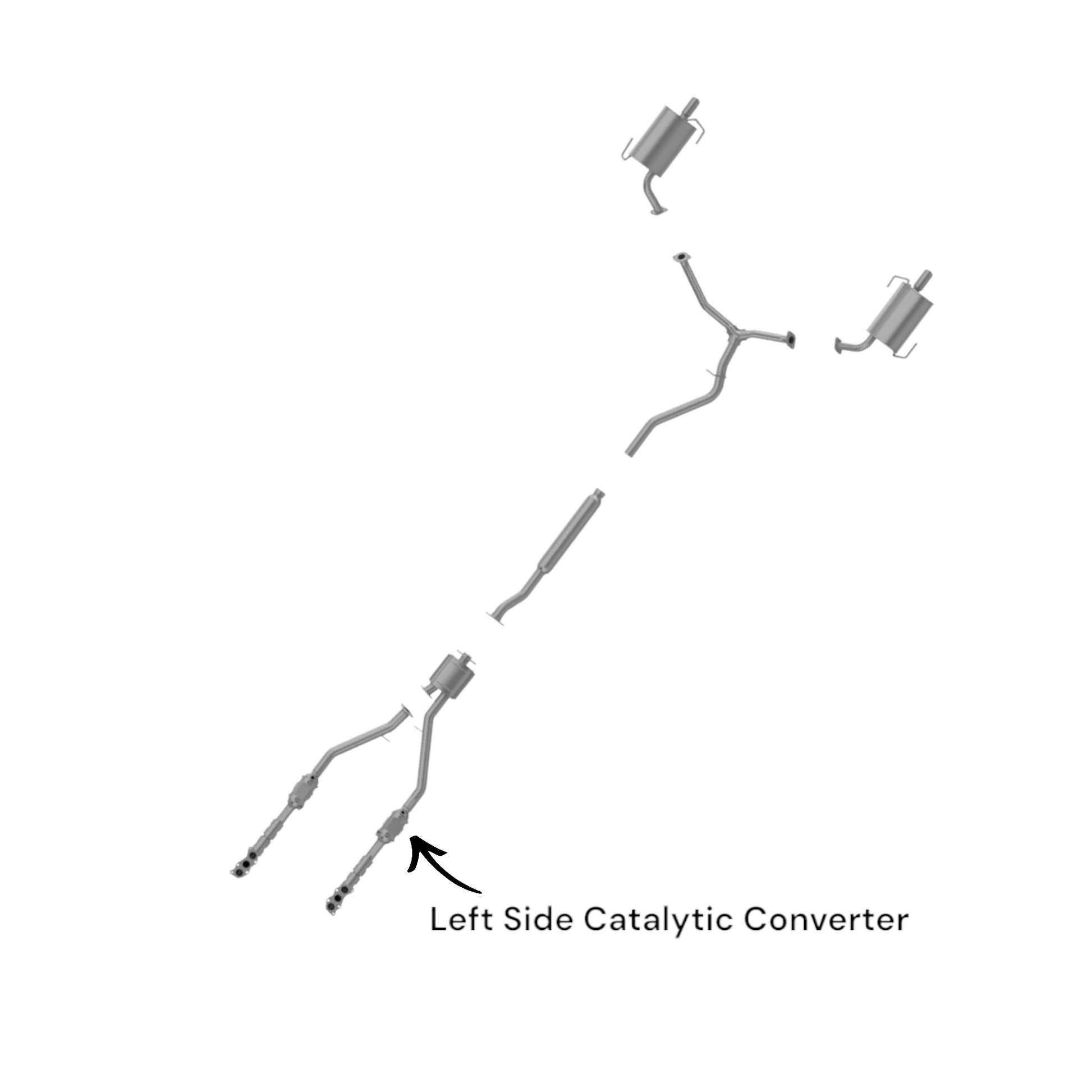 Subaru B9 Tribeca 3.0L (2006, 2007) Left Side Catalytic Converter