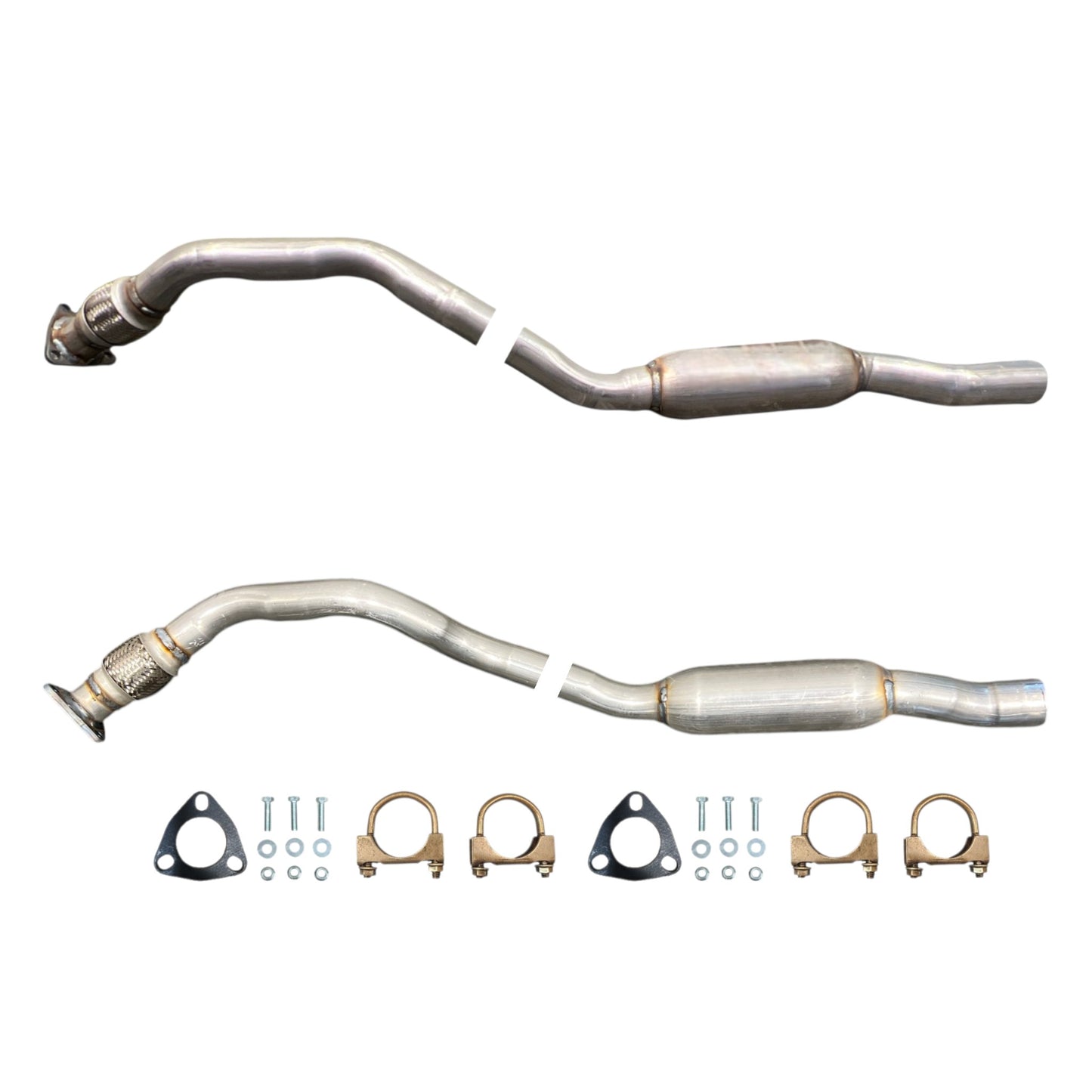 Audi A7 Quattro 3.0L (2012-2015) (GAS) Left and Right Side Flex Pipe with Resonator