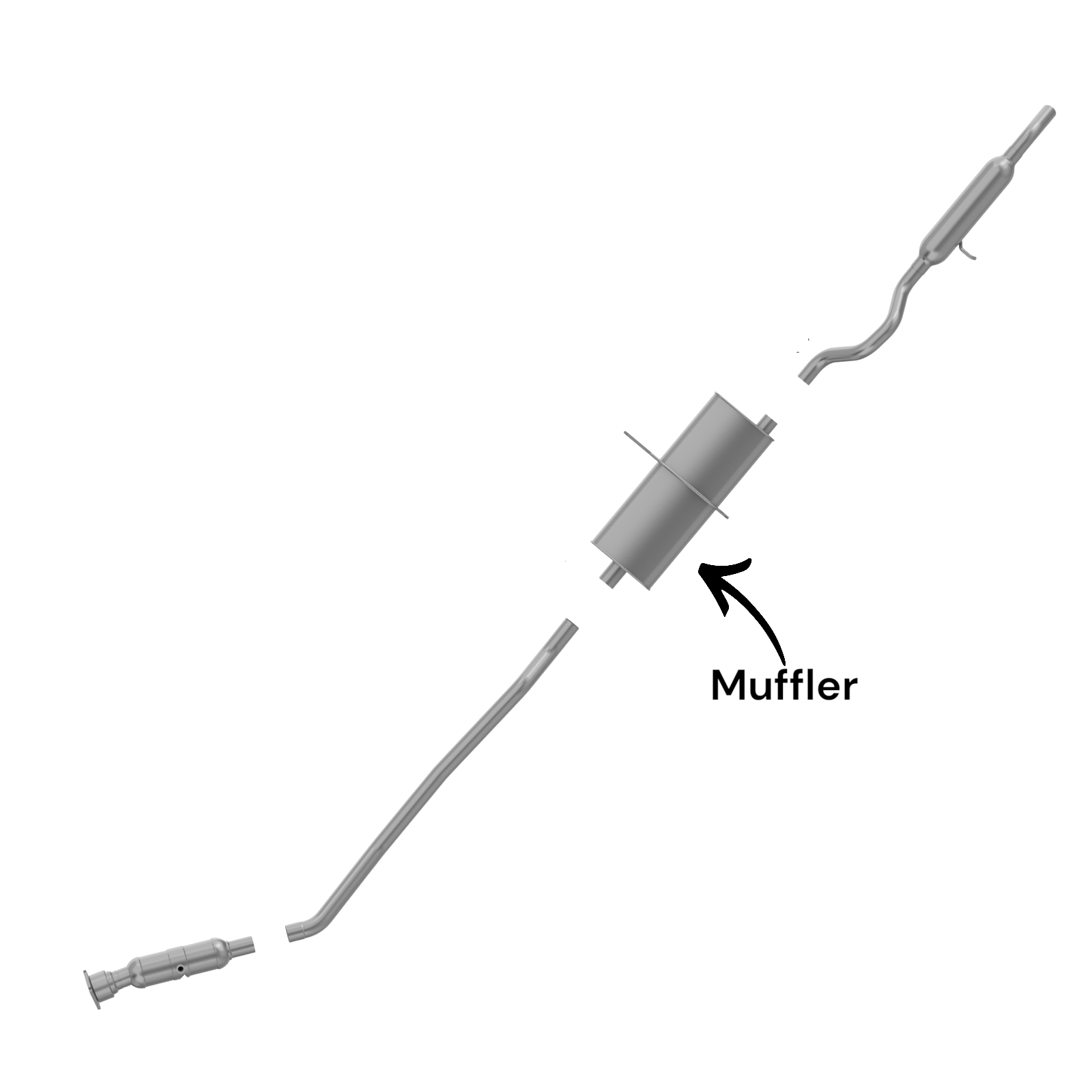 Dodge Caravan 2.4L (2001-2007) Muffler