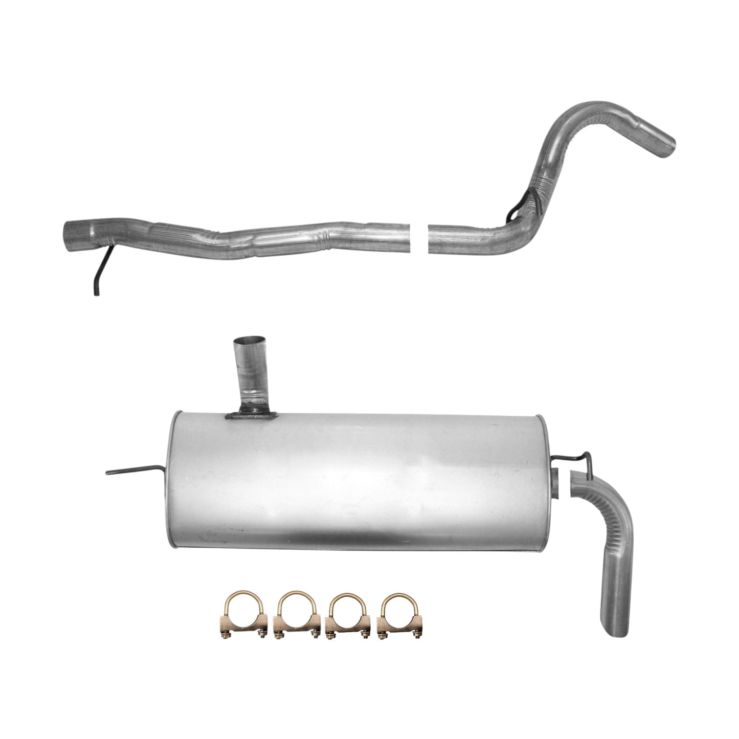 Tuyau d'échappement avec silencieux pour Jeep Wrangler 3.8L (2007-2011) (2 portes)