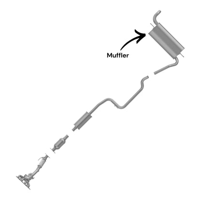 Ford Focus 2.0L (2012-2018) (Hatchback) Muffler