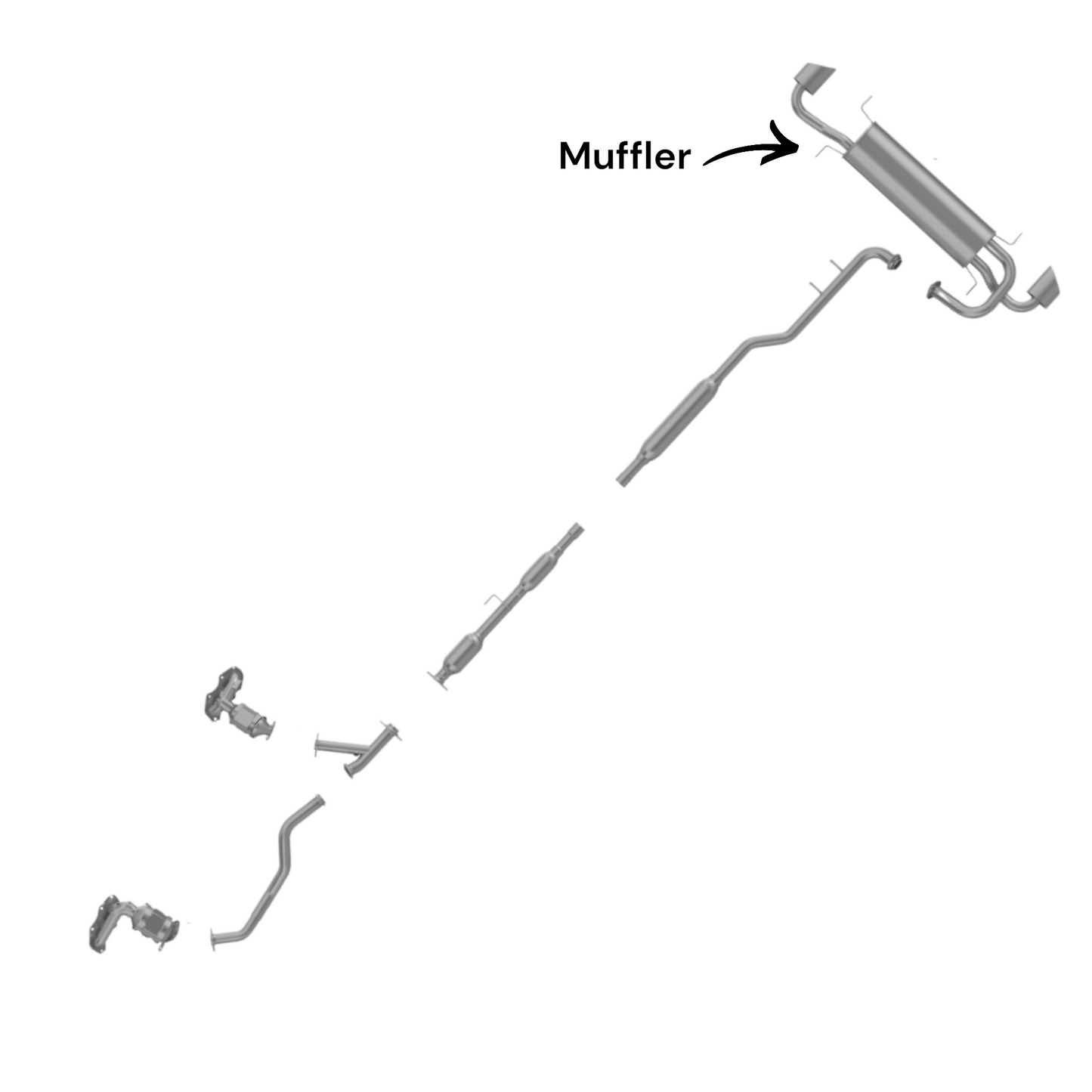 Toyota Venza 3.5L (2009-2015) Muffler