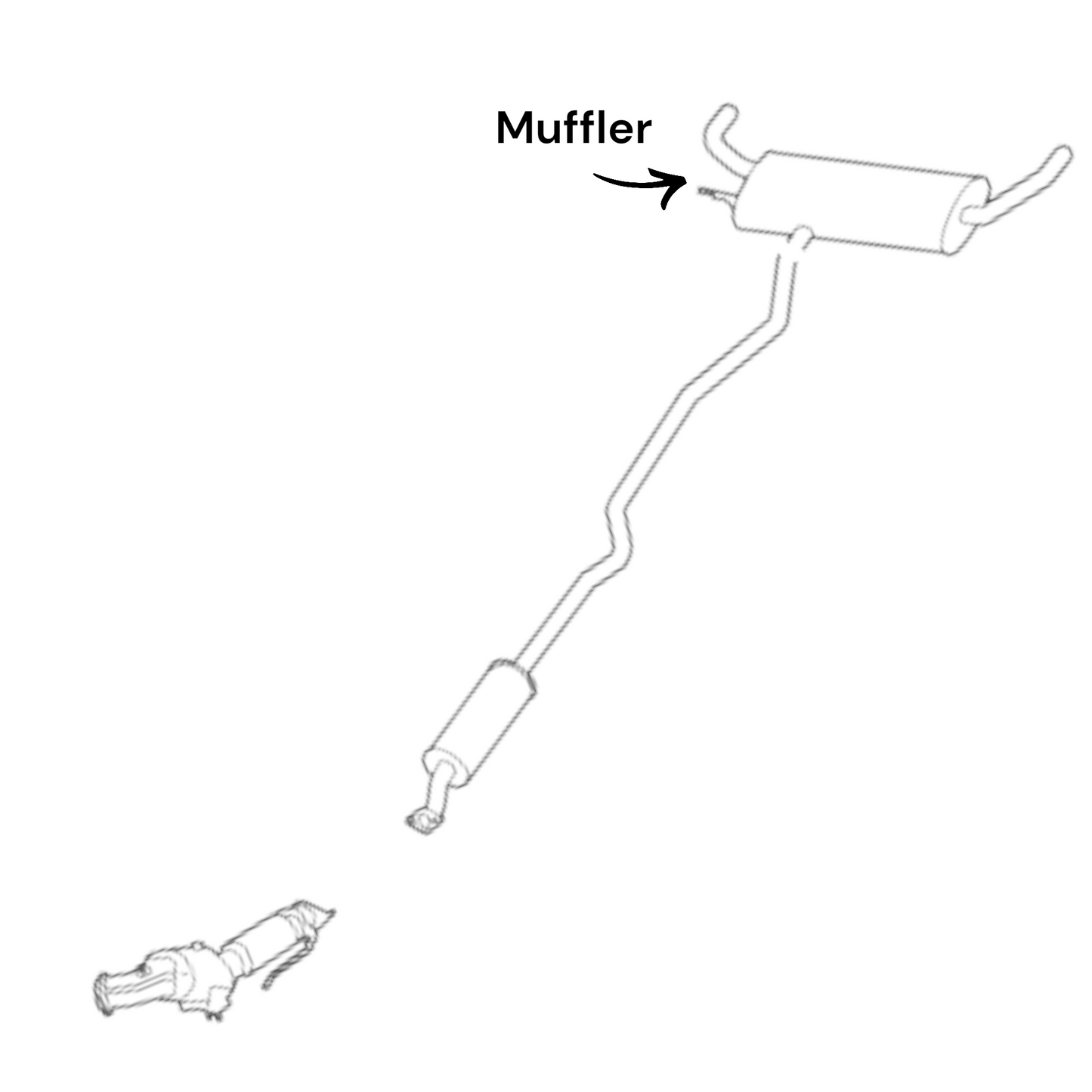 Ford Fusion 2.0L (FWD) (Turbo) 2013-2020 Muffler