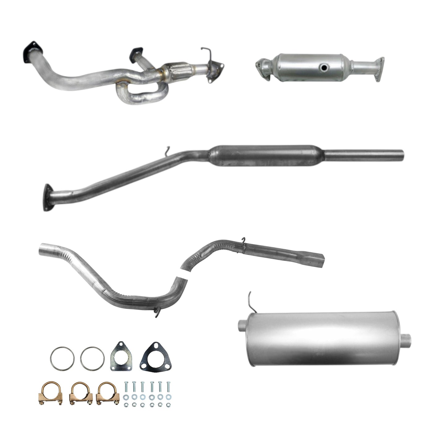 Honda Odyssey 3.5L (2002-2004) Y-Pipe, Catalytic Converter, Resonator and Muffler with Tail Pipe