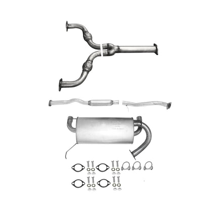 Infiniti G35 3.5L Coupe RWD 2003-2007 Catalytic Converter, Y-Flex Pipe and Muffler