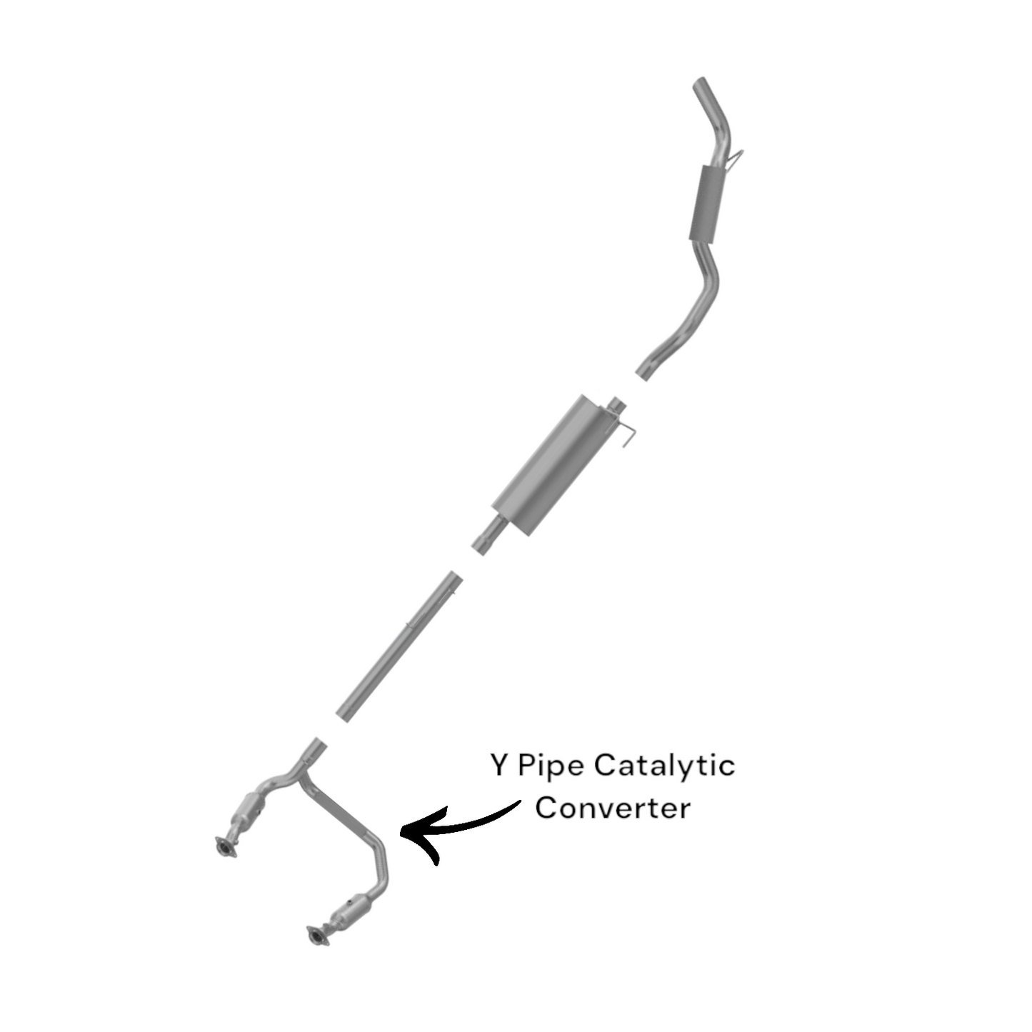 Dodge RAM 1500 5.7L (2009, 2010) Y Pipe Catalytic Converter