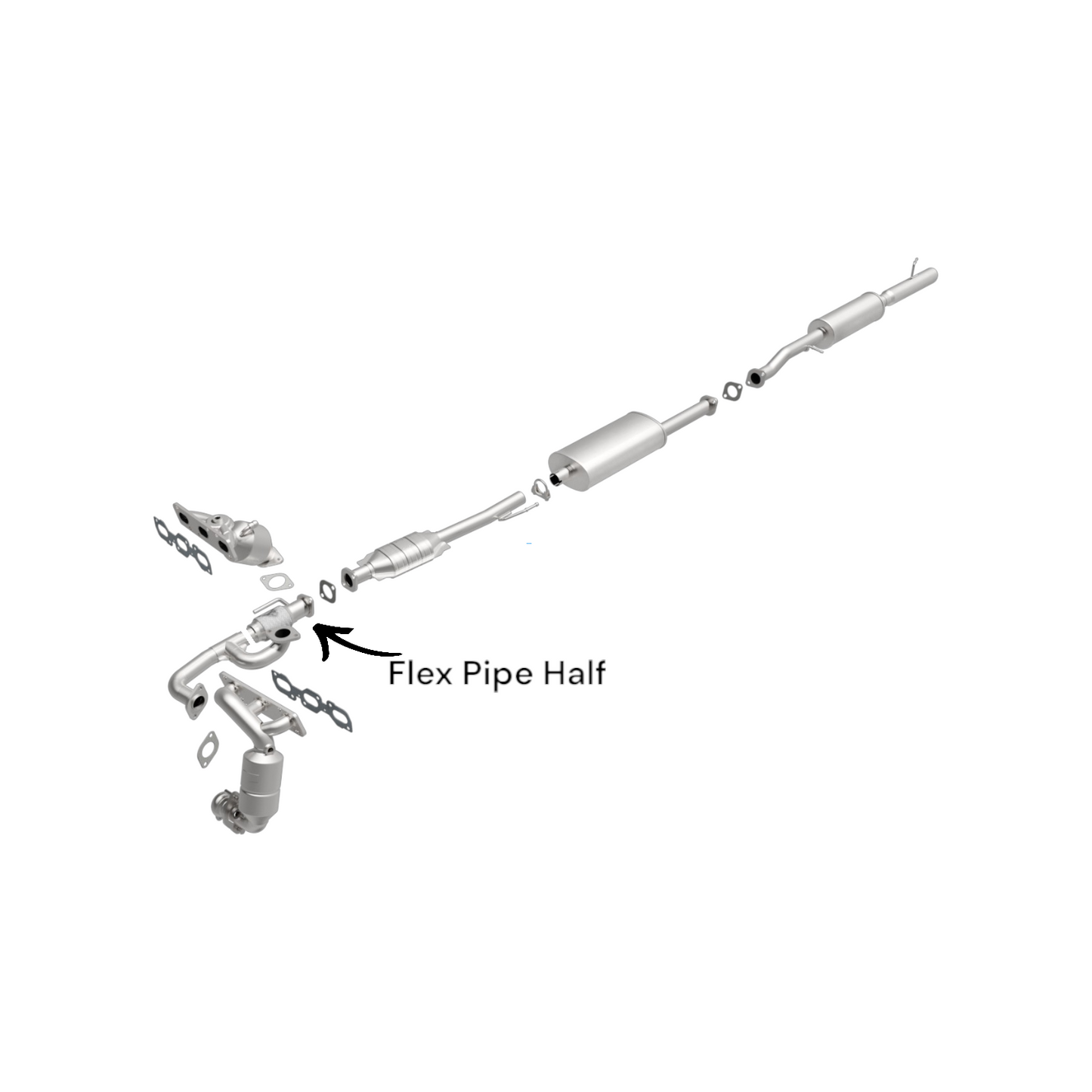 Ford Escape 3.0L (2001-2007) Flex Pipe (Half)