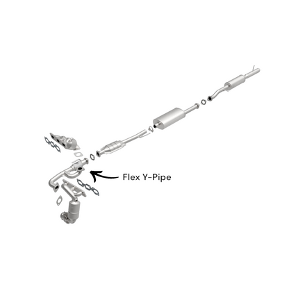 Direct Fit Front Flex Pipe For 2005-2008 Ford Escape & Mazda Tribute 2.3L - All Star Brand