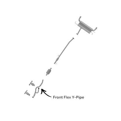 KIA Sportage 2.7L (2005-2010) FWD V6 Front Flex Y-Pipe