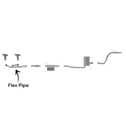 Hyundai Entourage 3.8L (2007-2009) (FWD) Flex Pipe