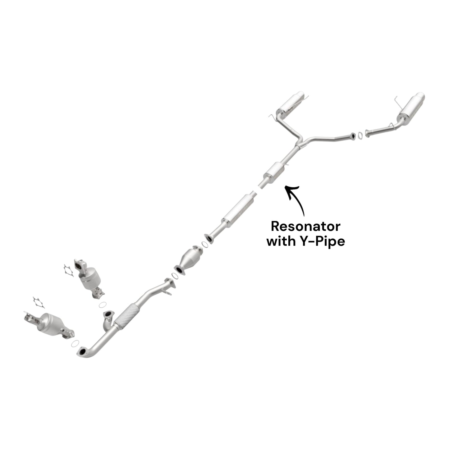 Acura TL 3.5L (2007,2008) (Type S Model) Resonator With Y-Pipe