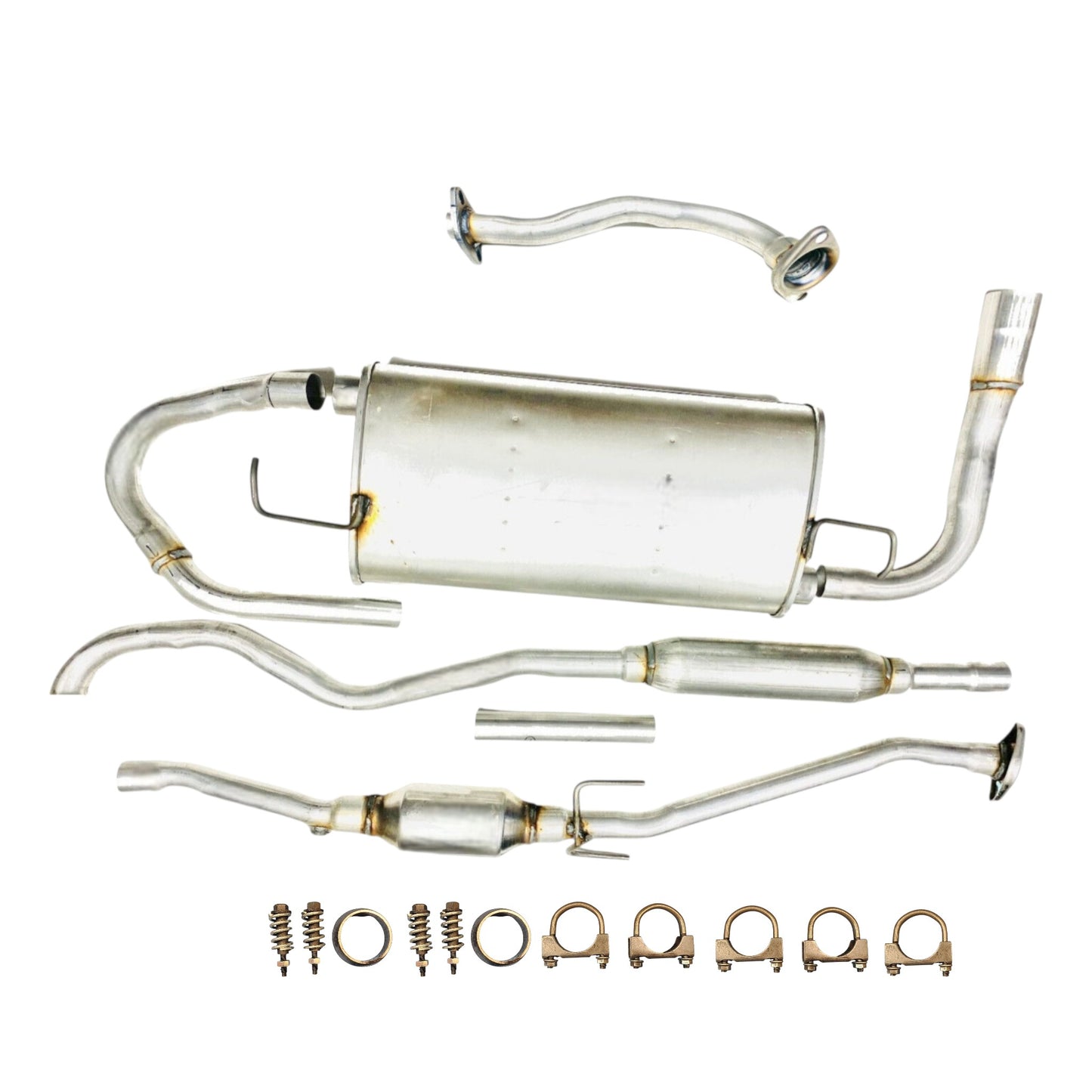 Toyota Matrix 1.8L (2003-2006) (AWD) Front Pipe, Catalytic Converter, Resonator and Muffler