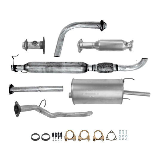 Acura CL 2.2L (1997) Middle Pipe, Catalytic Converter, Resonator with Flex Pipe and Muffler (Single Tip)