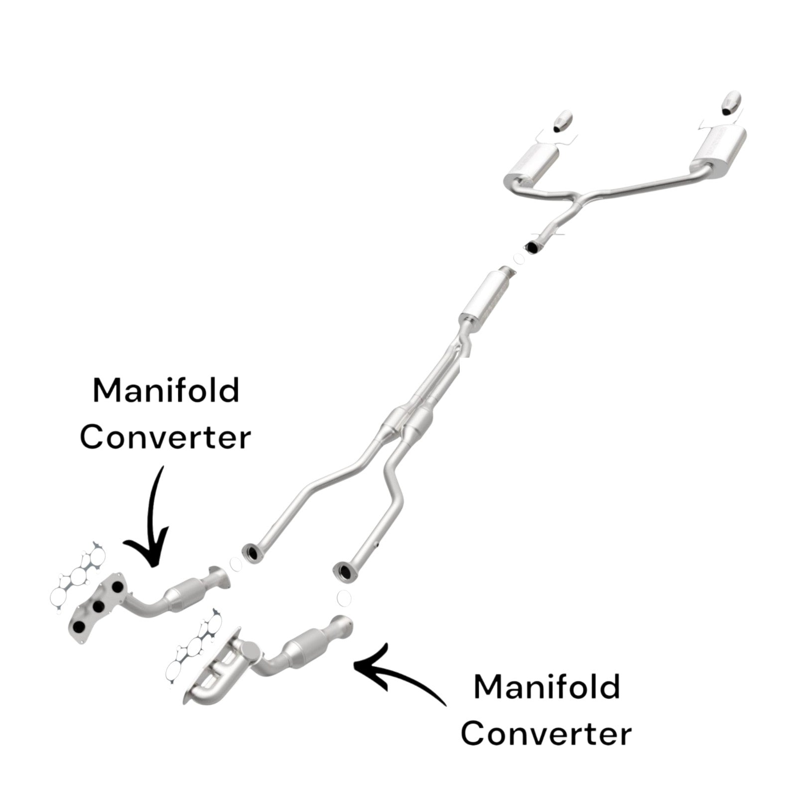 Lexus IS250 2.5L (2006-2012) (RWD) Left And Right Side Manifold Converter