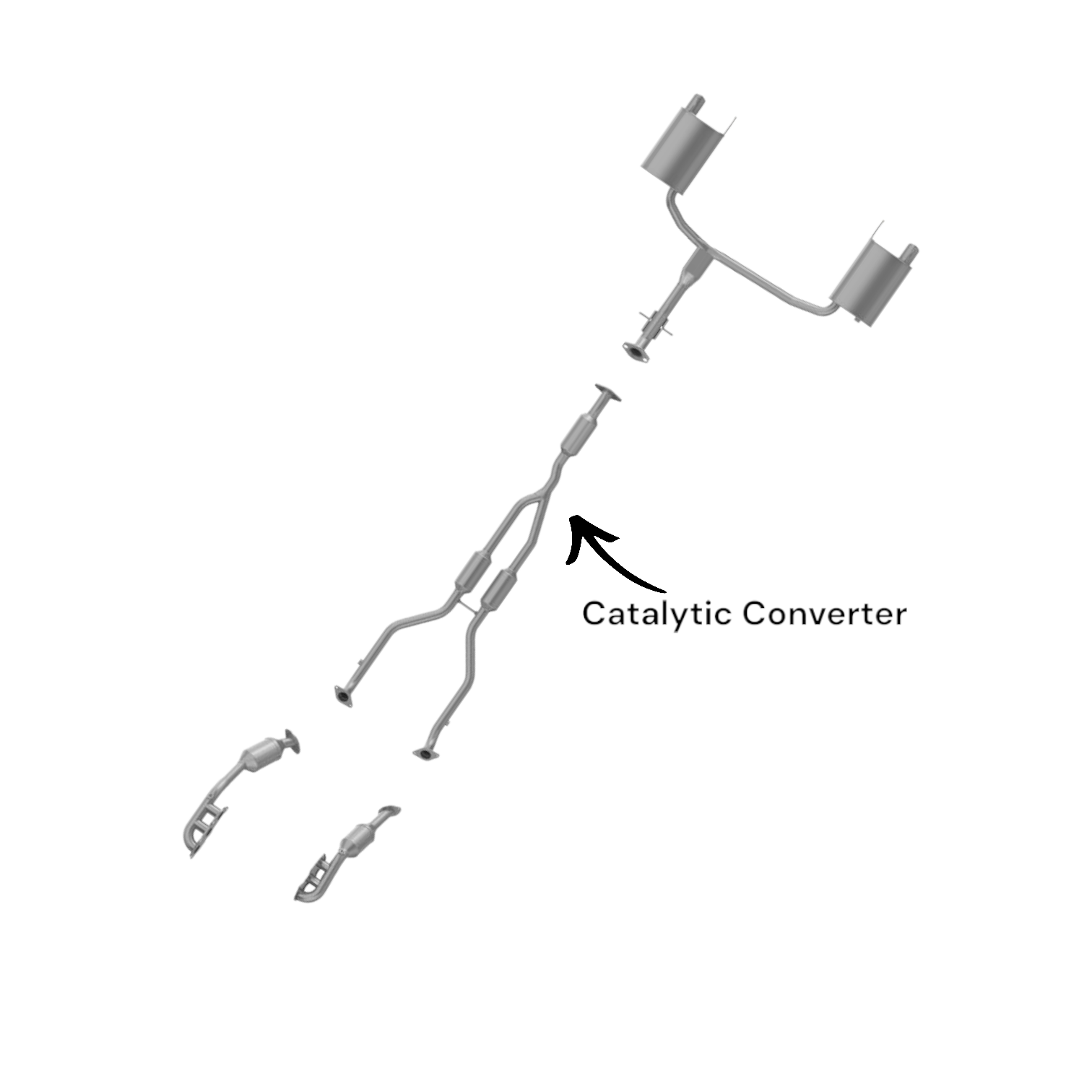 Lexus IS250 2.5L (2006-2012) AWD Catalytic Converter