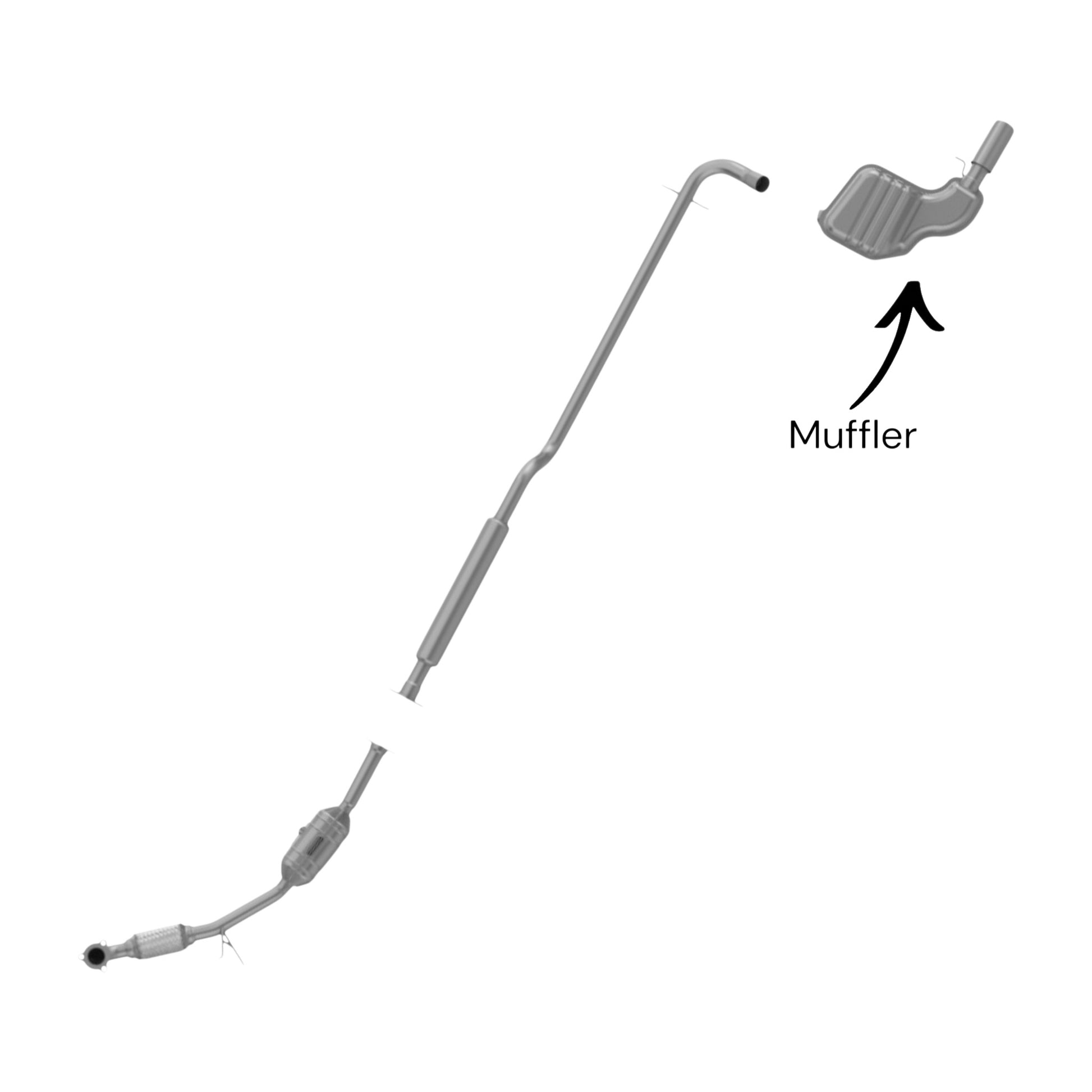 Volvo S60 2.4L (2001-2009) (Non-Turbo) Muffler