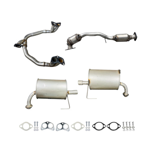 Subaru Legacy 2.5L (Non-Turbo) (2005) Y-Pipe, Catalytic Converter, Left Muffler and Right Muffler
