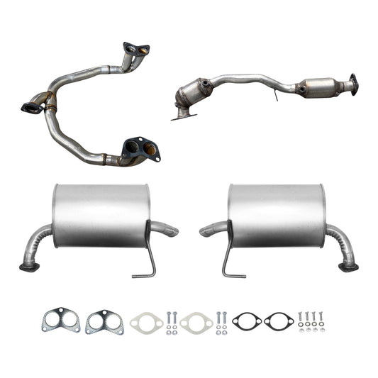 Subaru Outback 2.5L (Non-Turbo) (Except SULEV) (2005) Y-Pipe, Dual Catalytic Converter, Left & Right Mufflers