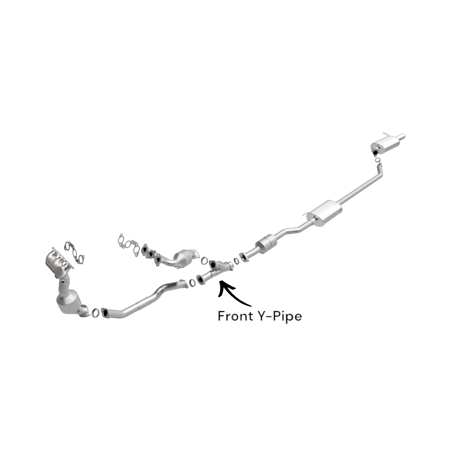Toyota Highlander 3.3L (2004-2007) Exhaust Front Y-Pipe & Toyota Highlander 3.5L (2008-2013) Exhaust Front Y-Pipe