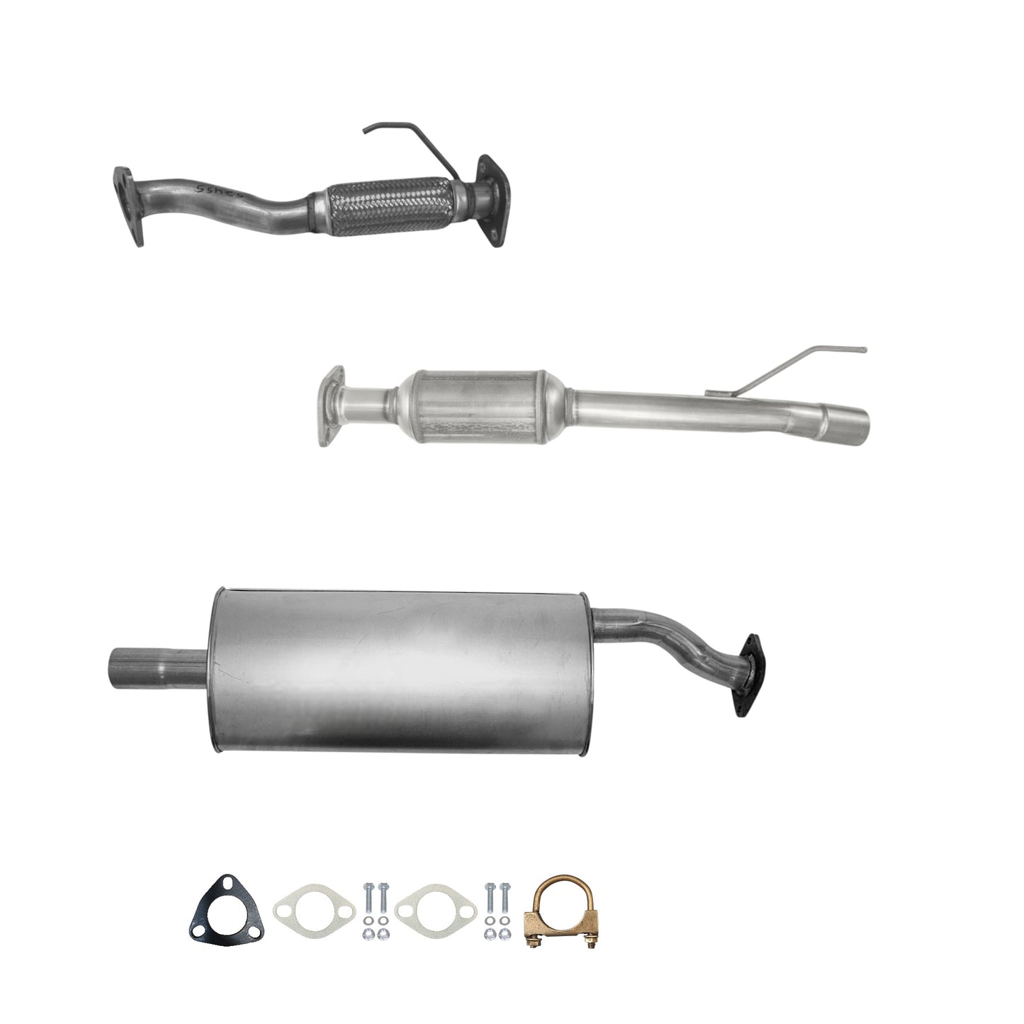 Mercury Mariner 2.3L (2005-2007) Flex Pipe, Catalytic Converter and Muffler
