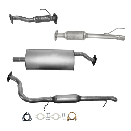 Mazda Tribute 2.3L (2005-2006, 2008) Flex Pipe, Catalytic Converter, Muffler and Resonator