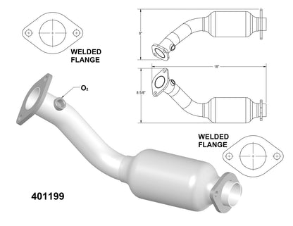 Cadillac SRX 3.6L V6 (2004-2007) Driver Side Catalytic Converter