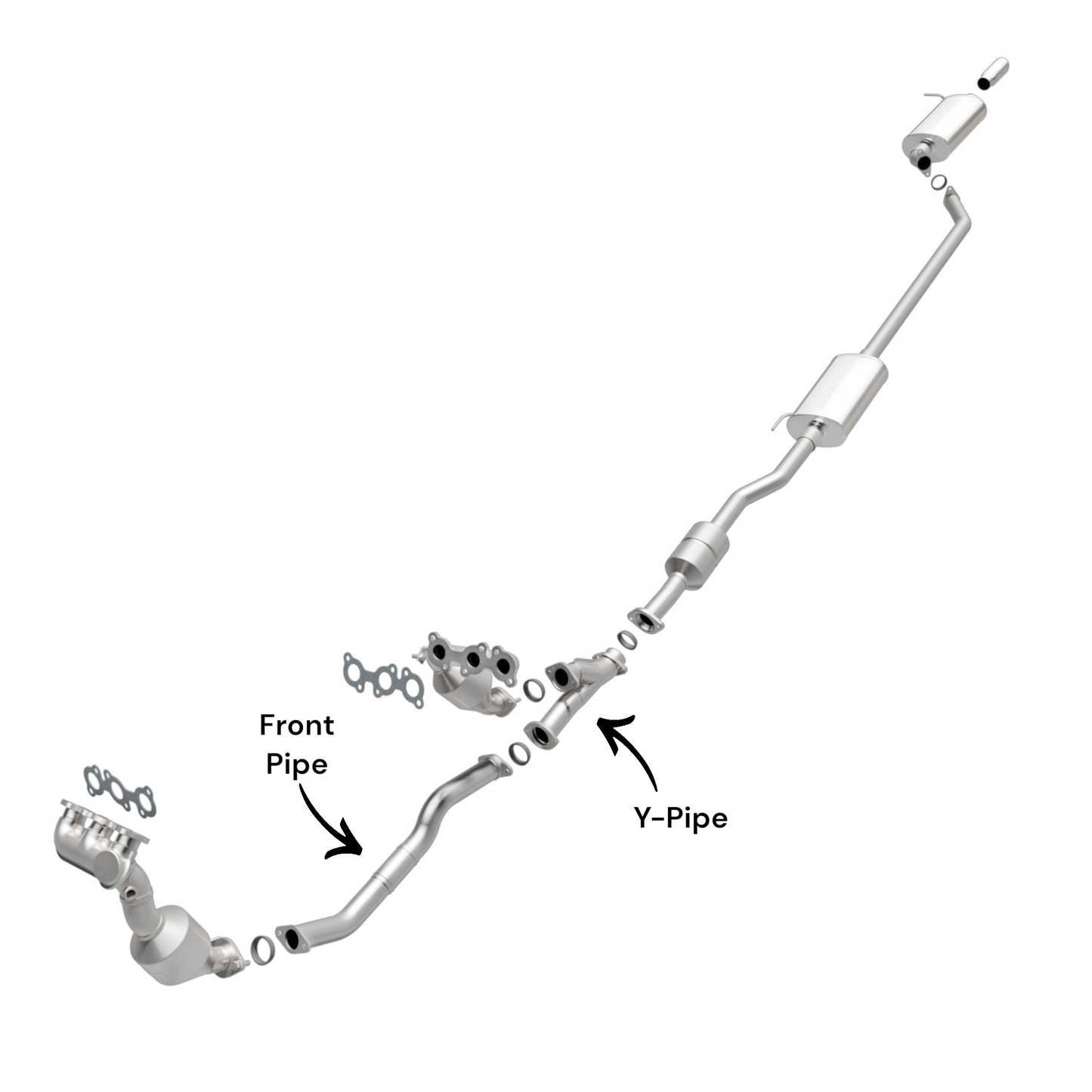 Lexus RX400h 3.3L (2006-2007) Front Pipe and Y-Pipe