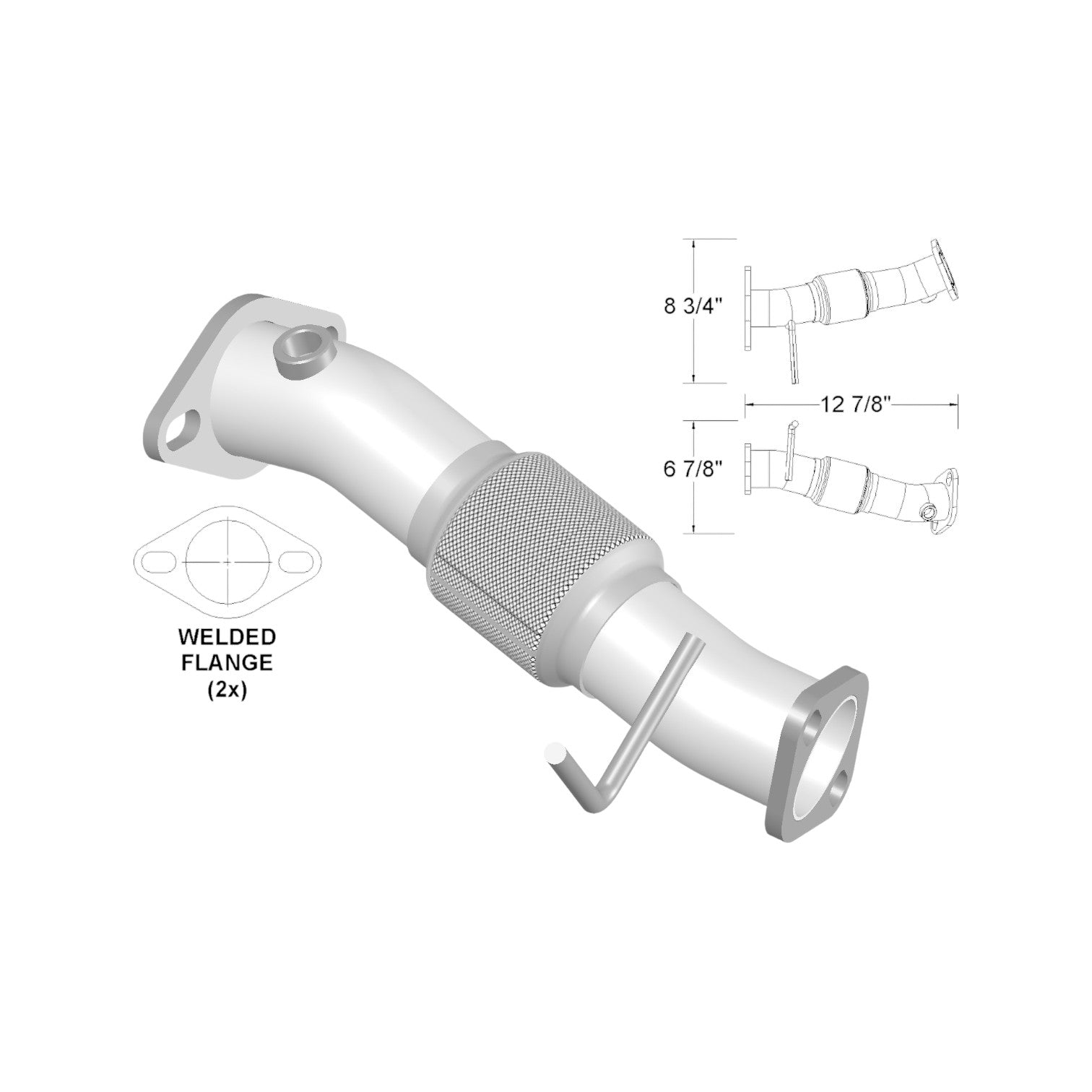 KIA Forte 2.0L & 2.4L (2010-2013) Front Flex Pipe