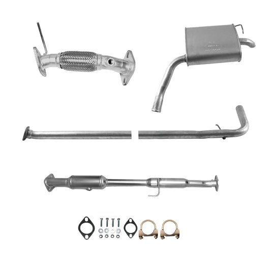 Hyundai Sonata 2.4L (2011-2014) (With Sport Package) Flex Pipe (with Oxygen Sensor), Catalytic Converter with Resonator (with on hanger), Pipe and Muffler