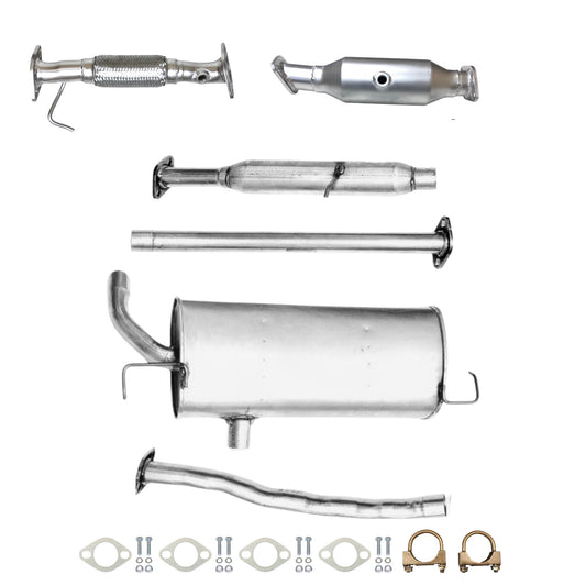 Hyundai Tucson 2.4L (2010-2013) (Federal Emissions System) Flex Pipe, Catalytic Converter, Resonator and Muffler with Axel Pipe