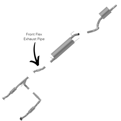 Chrysler Aspen 5.7L 2007-2008 Cylinder Front Flex Exhaust Pipe
