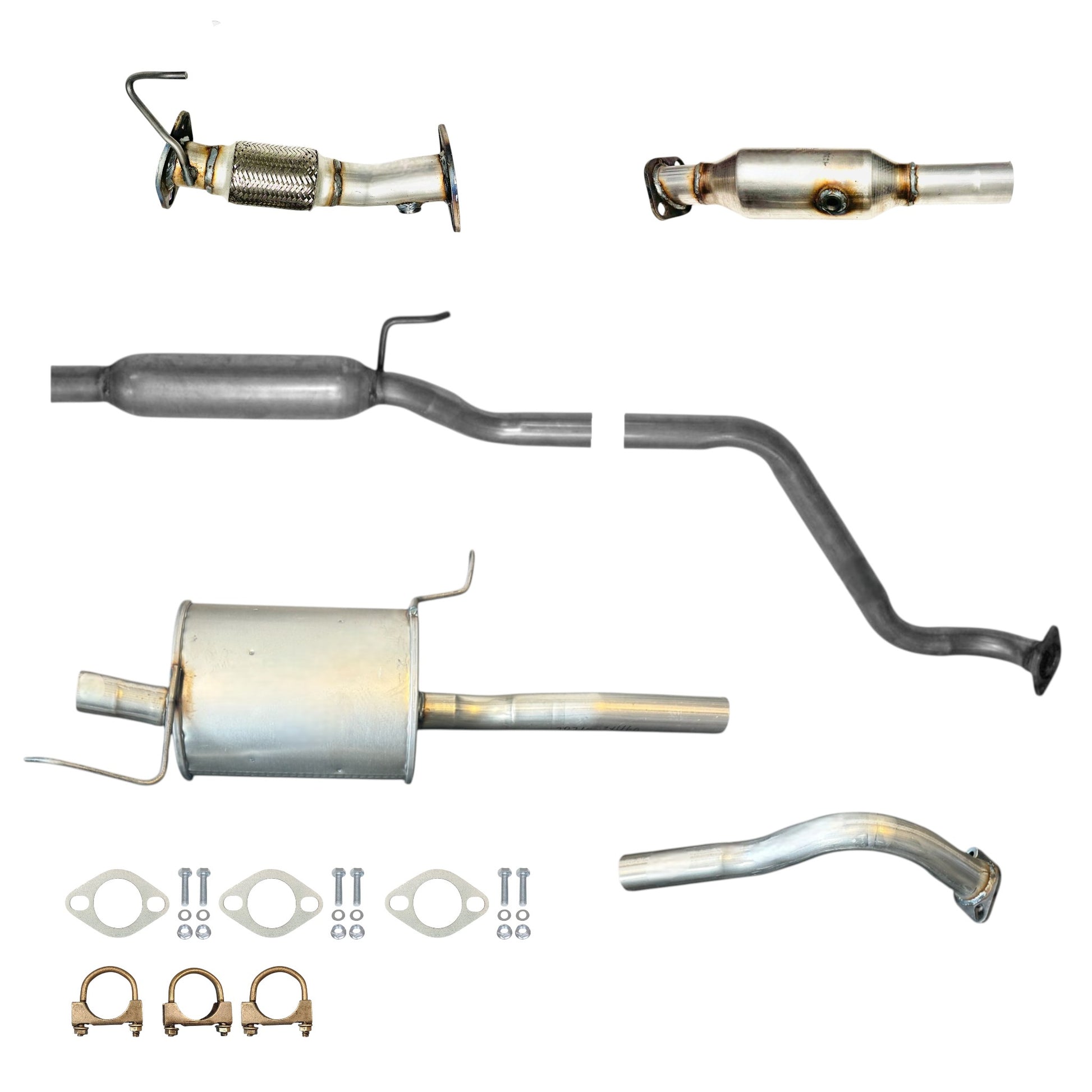 Hyundai Elantra GT 2.0L (2014) (Sedan) Flex Pipe, Catalytic Converter, Resonator and Muffler