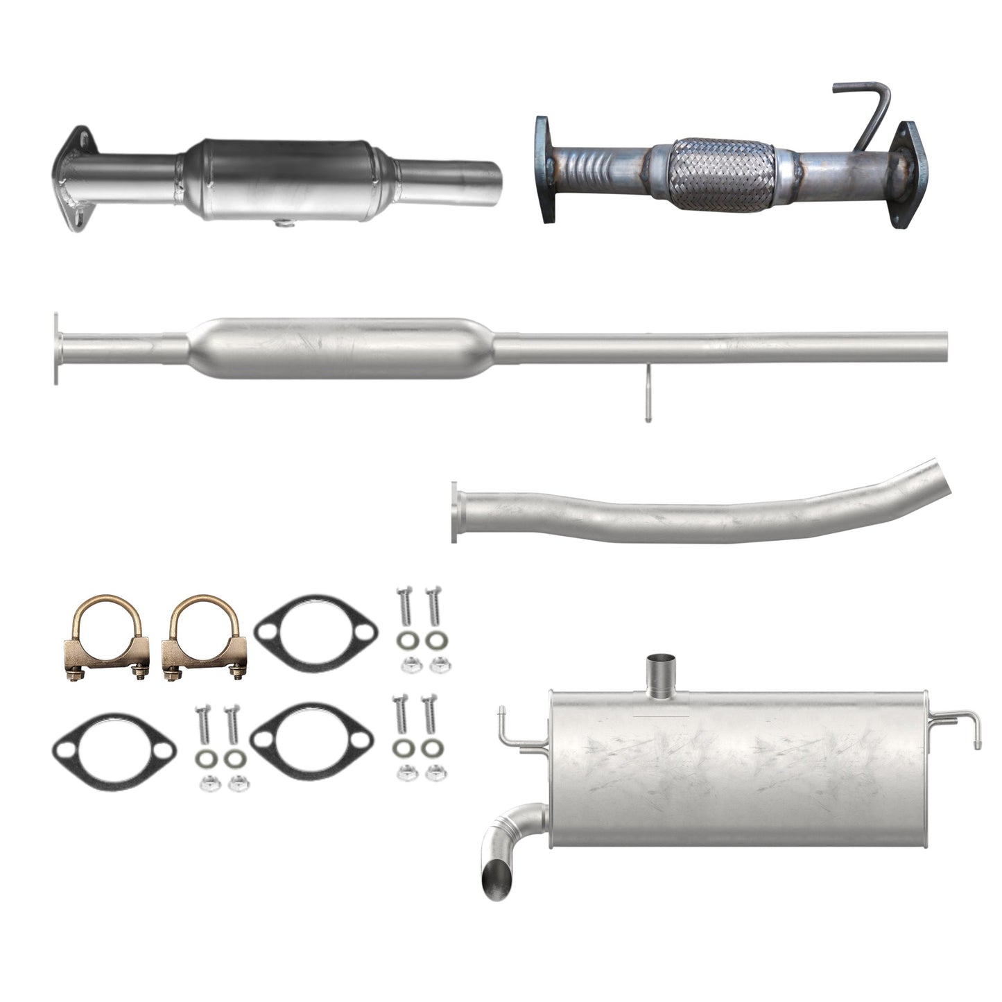 Hyundai Tucson 2.4L 2014-2015 ULEV Flex Pipe, Cat, Res & Muffler with Axel Pipe