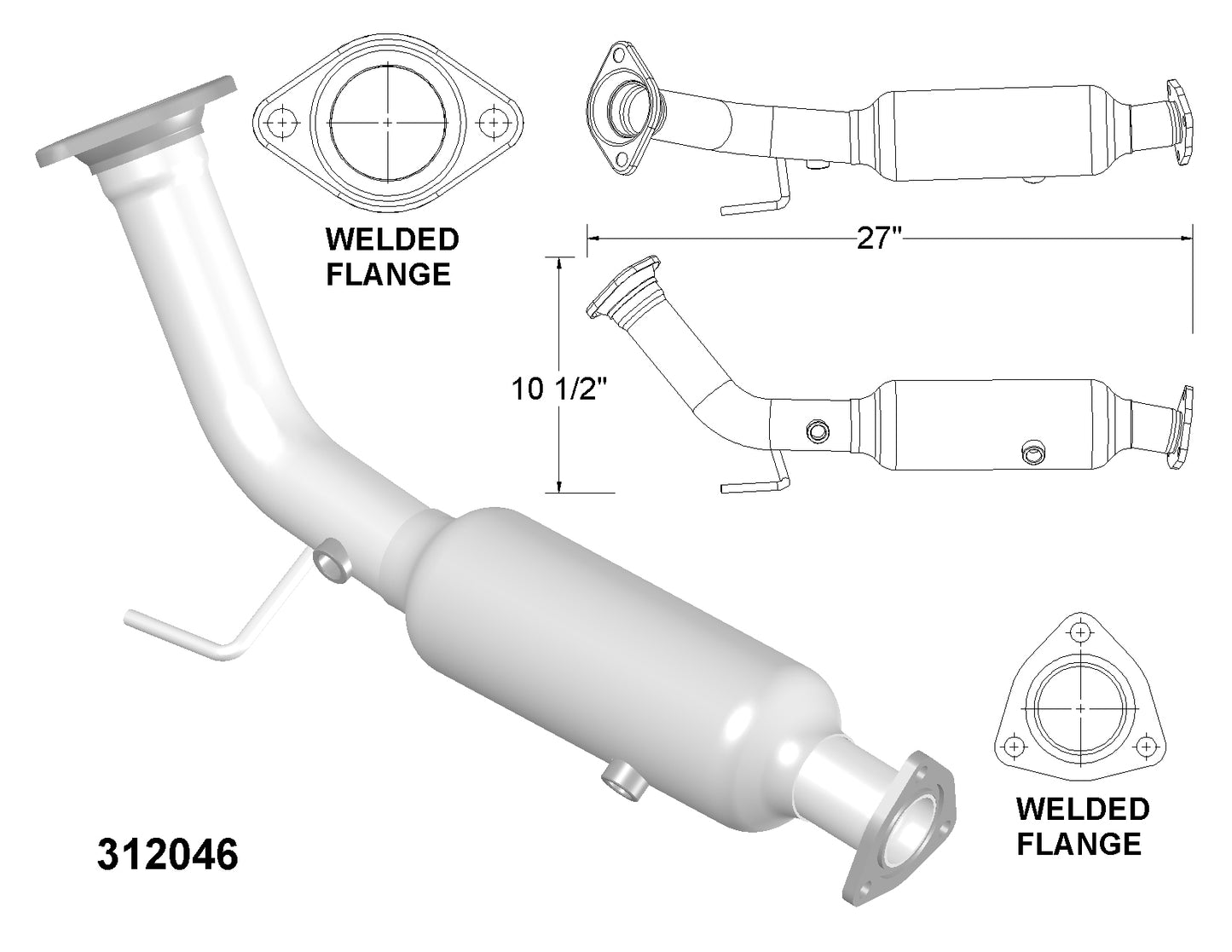 Acura RSX 2.0L 2002-2006 Catalytic Converter