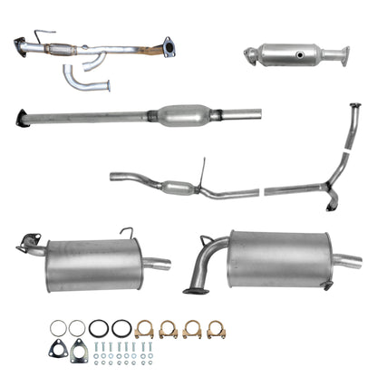 Honda Accord 3.0L (1998-2002) (4-Door) Flex Pipe, Catalytic Converter, Resonator, Y-Pipe Resonator and Both side Mufflers