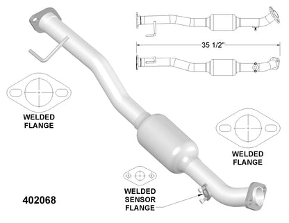 Toyota RAV4 2.0L V4 (1998-2000) Front Catalytic Converter