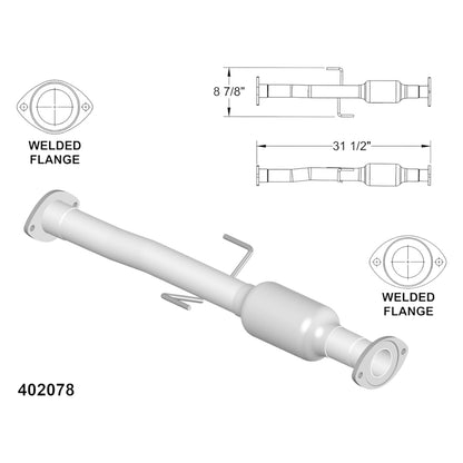 53432 - Toyota Tacoma 3.4L (2001-2004) V6 4WD/RWD 103.3/121.9 Wheelbase Catalytic Converter